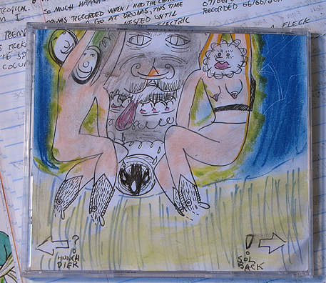 hand drawn portrait sketch a leme harot album artwork